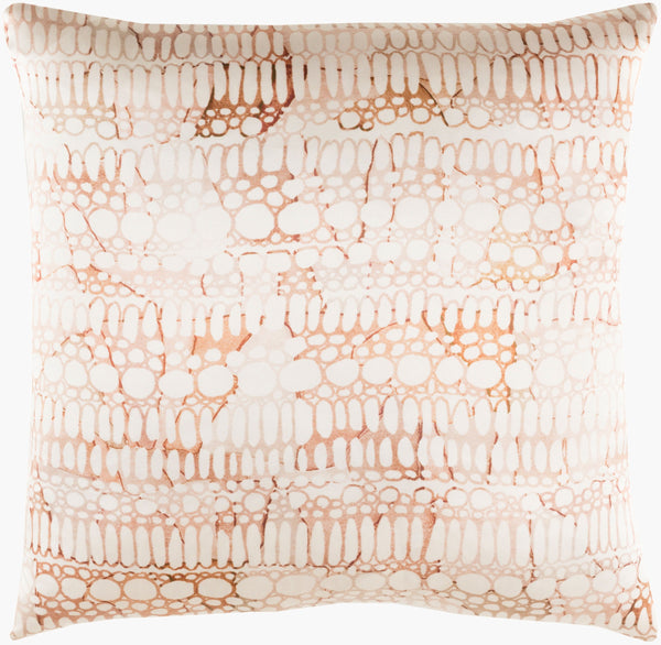 Surya Natural Affinity Luxurious Silk Accent Pillow 20"X20" With Unique Pattern - Elegant Home Decor Beige Silk,Silk Nta009-2020p