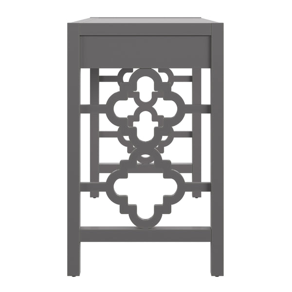 Homelegance By Top-Line Danika 2-Drawer Writing Desk Grey MDF