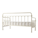 Homelegance By Top-Line Sione Antique Iron Metal Twin Daybed White Metal