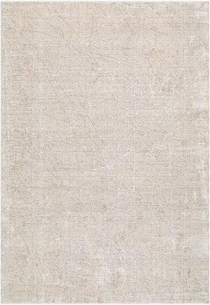 Livabliss Nathan Geometric Mid-century Modern Polyester Area Rug with Fringe for Living Rooms Cream, Light Be 9' x 12'2" NTH2300-9122