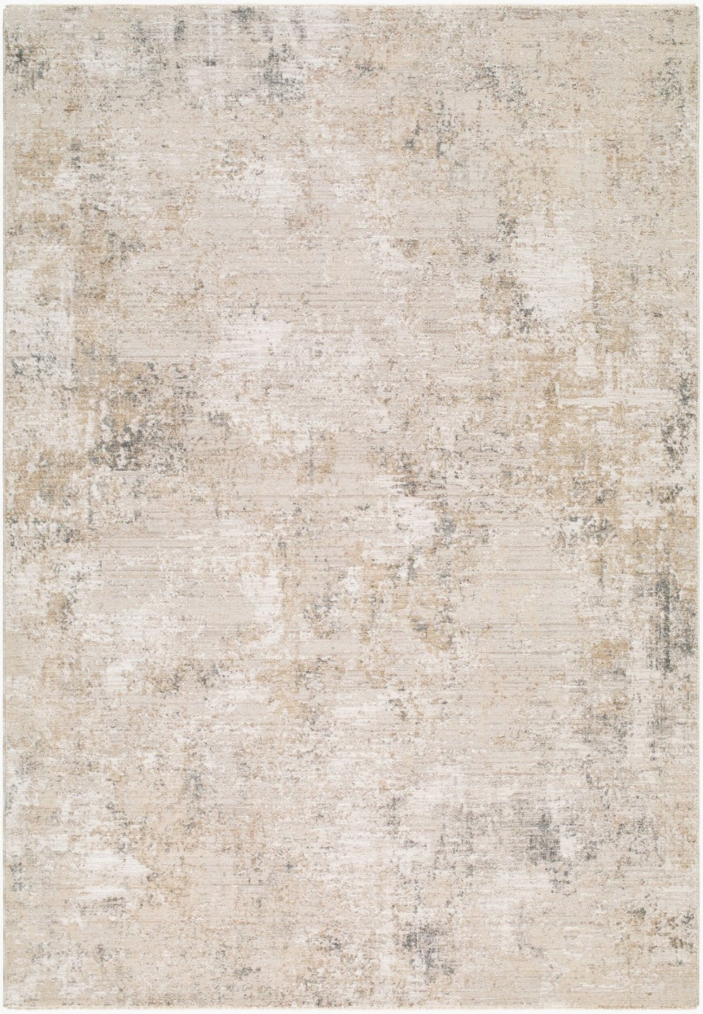 Livabliss Nathan Fringe Trimmed Mid-century Polyester Area Rug for Living Dining Rooms Cream, Light Br 2' x 2'11" NTH2303-2211