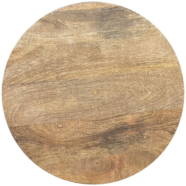 English Elm Boyd Handcrafted 13" Solid Mango Accent Table - Stylish Natural Finish For Modern Living Spaces B136P158433