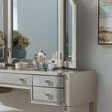 Zoey Vanity Tri-Fold Mirror Silver P344135 Pulaski Furniture