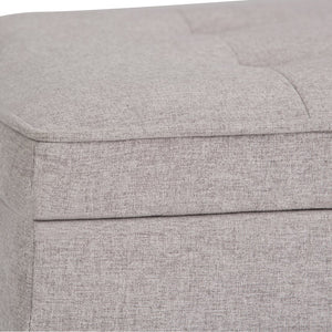 English Elm Cosmopolitan Storage Ottoman Bench - Cloud Grey, Stylish Multi-Functional Seating & Storage Solution B136P158568