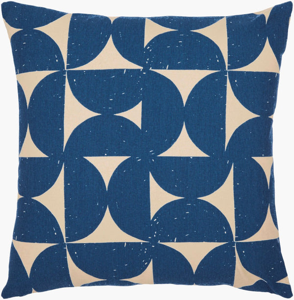 Livabliss Natur Handwoven Cotton Accent Pillow Modern Textured Square for Sofas and Beds NTR003-2020