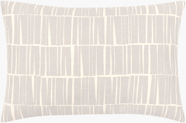 Surya Natur 13"L X 20"W Minimalist Lumbar Pillow - Stylish Cotton Design For Ultimate Comfort & Elegance Medium Gray Cotton,Cotton Ntr006-1320d