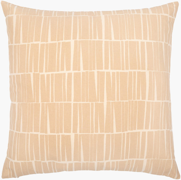 Surya Natur 18" Modern Cotton Accent Pillow - Minimalist Design For Effortless Style & Comfort Tan Cotton,Cotton Ntr007-2020d