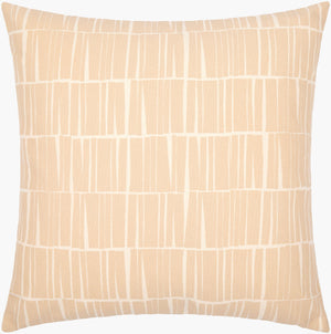 Surya Natur 18" Modern Cotton Accent Pillow - Minimalist Design For Effortless Style & Comfort Tan Cotton,Cotton Ntr007-2020d