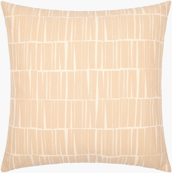 Surya Natur 18" Modern Cotton Accent Pillow - Minimalist Design For Effortless Style & Comfort Tan Cotton,Cotton Ntr007-2020d