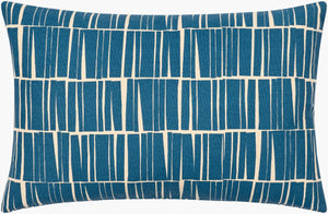 Surya Natur 13"L X 20"W Minimalist Lumbar Pillow - Stylish Cotton Design For Ultimate Comfort & Elegance Dark Blue Cotton,Cotton Ntr008-1320p