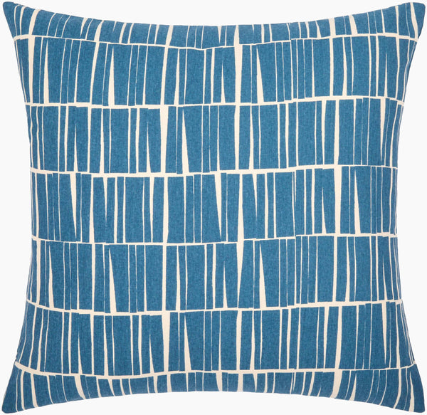 Surya Natur 13"L X 20"W Minimalist Lumbar Pillow - Stylish Cotton Design For Ultimate Comfort & Elegance Dark Blue Cotton,Cotton Ntr008-1320p