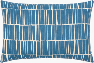 Surya Natur 18" Modern Cotton Accent Pillow - Minimalist Design For Effortless Style & Comfort Dark Blue Cotton,Cotton Ntr008-2020