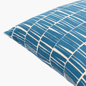 Surya Natur 13"L X 20"W Minimalist Lumbar Pillow - Stylish Cotton Design For Ultimate Comfort & Elegance Dark Blue Cotton,Cotton Ntr008-1320p