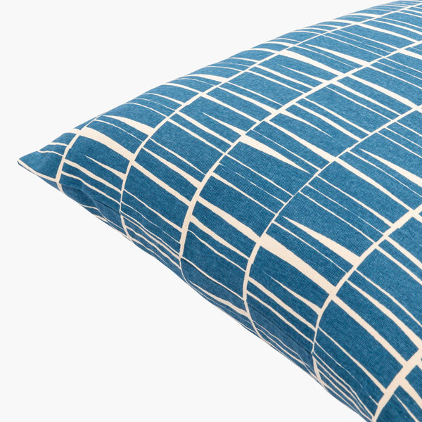 Surya Natur 13"L X 20"W Minimalist Lumbar Pillow - Stylish Cotton Design For Ultimate Comfort & Elegance Dark Blue Cotton,Cotton Ntr008-1320p