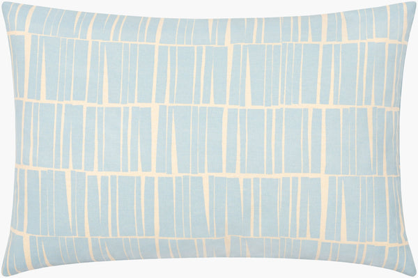 Surya Natur 13"L X 20"W Minimalist Lumbar Pillow - Stylish Cotton Design For Ultimate Comfort & Elegance Light Blue Cotton,Cotton Ntr009-1320d