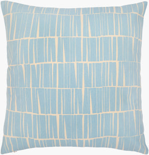 Surya Natur 18" Modern Cotton Accent Pillow - Minimalist Design For Effortless Style & Comfort Light Blue Cotton,Cotton Ntr009-2020p