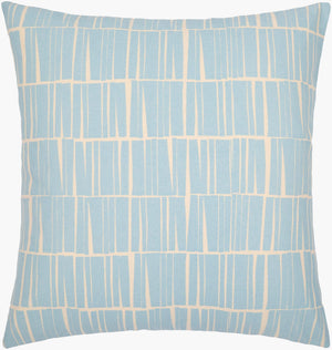 Surya Natur 18" Modern Cotton Accent Pillow - Minimalist Design For Effortless Style & Comfort Light Blue Cotton,Cotton Ntr009-2020p