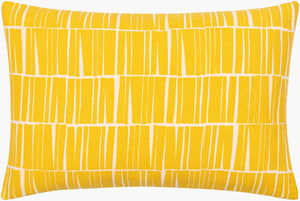 Surya Natur 18" Modern Cotton Accent Pillow - Minimalist Design For Effortless Style & Comfort Mustard Cotton,Cotton Ntr010-2020d