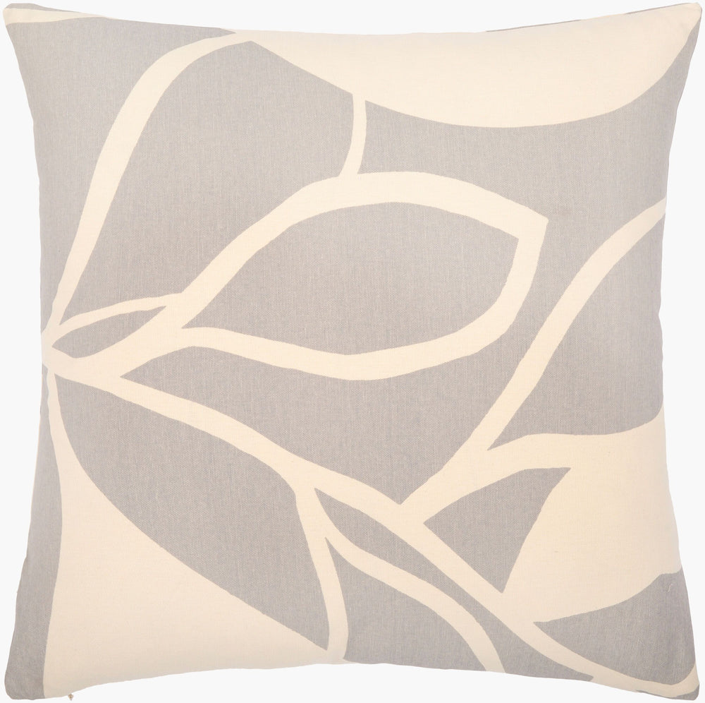 Surya Natur 18" Modern Cotton Accent Pillow - Minimalist Design For Effortless Style & Comfort Medium Gray Cotton,Cotton Ntr011-1818d
