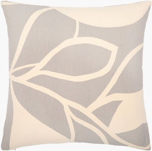 Surya Natur 18" Modern Cotton Accent Pillow - Minimalist Design For Effortless Style & Comfort Medium Gray Cotton,Cotton Ntr011-1818d