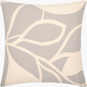 Surya Natur 18" Modern Cotton Accent Pillow - Minimalist Design For Effortless Style & Comfort Medium Gray Cotton,Cotton Ntr011-1818d