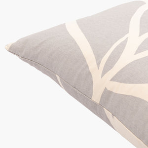 Surya Natur 18" Modern Cotton Accent Pillow - Minimalist Design For Effortless Style & Comfort Medium Gray Cotton,Cotton Ntr011-1818d