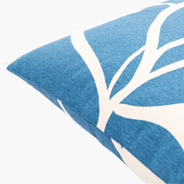 Surya Natur 18" Modern Cotton Accent Pillow - Minimalist Design For Effortless Style & Comfort Dark Blue Cotton,Cotton Ntr013-1818