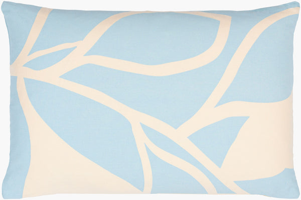 Surya Natur 18" Modern Cotton Accent Pillow - Minimalist Design For Effortless Style & Comfort Light Blue Cotton,Cotton Ntr014-2020