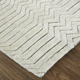 Feizy Rugs Matson Hand Knotted Wool Rug By Thom Filicia - Transitional Style With High-low Pile Texture Ivory Wool T14t6031ivy000e50