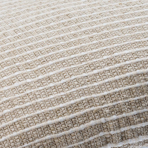 Surya Natchez 14"L X 22"W Premium Linen Lumbar Pillow - Ultra-soft, Stylish Design For Any Home Decor Light Beige Linen,Cotton,Viscose,Linen,Cotton,Viscose Ntz001-1422d