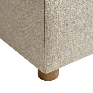 Bernhardt Bernhardt Brasea Upholstered Panel Bed Mahogany Wood Posts Modern Retro Bedroom King K2298