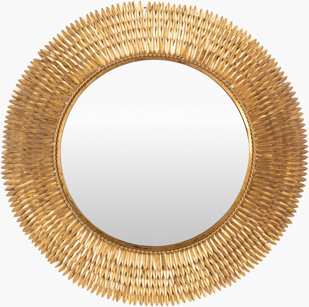 Livabliss Anubis Circular Iron Wall Mirror Handcrafted Geometric Frame for Modern Interiors NUB001-3232
