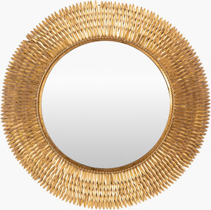 Livabliss Anubis Circular Iron Wall Mirror Handcrafted Geometric Frame for Modern Interiors NUB001-3232