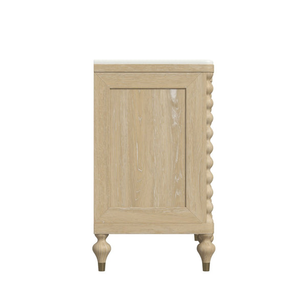 A.R.T. Furniture Haven Credenza - Rustic Elegance with Marble Top, Stylish Storage for Dining & Living Spaces 339252-2325