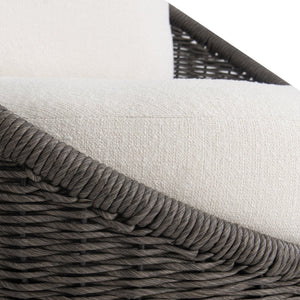 Bernhardt Bernhardt Santa Monica Outdoor Swivel Chair — All-Weather Pebble Woven 360° Swivel, Deep Cushions - Made to Order O8223SA