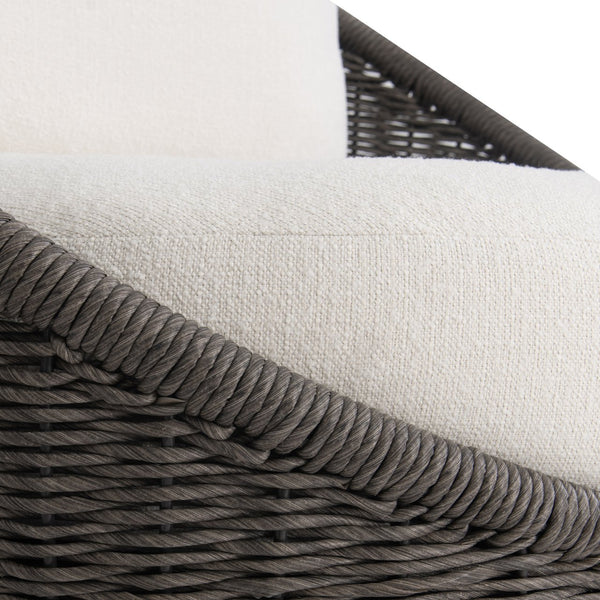 Bernhardt Bernhardt Santa Monica Outdoor Swivel Chair — All-Weather Pebble Woven 360° Swivel, Deep Cushions - Made to Order O8223SA