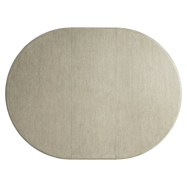 Bernhardt Bernhardt Arcadia Round Dining Table With 18" Leaf — Wire‑Brushed Oak Top, Resin Woodgrain Base, Clay Finish K2002