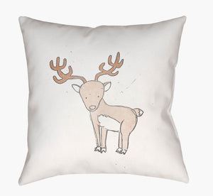 Livabliss Nursery Woven Polyester Accent Pillow Rustic Farmhouse Square Sofa Throw Cozy NUR002-1818