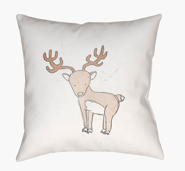 Livabliss Nursery Woven Polyester Accent Pillow Rustic Farmhouse Square Sofa Throw Cozy NUR002-1818