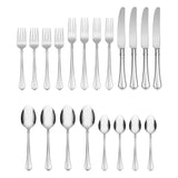 Lenox Oneida Juilliard 20 Piece Fine Flatware Set, Service for 4 Metallic, STAINLESS METAL 2273020CL20