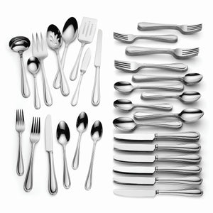 Lenox Ashbridge 80-Piece Flatware Set Metallic, STAINLESS METAL 893846