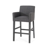 Christopher Knight Home® - Noble House - - Upholstered 30.5 Inch Counter Stools - Charcoal/Gray