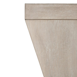 Bernhardt Bernhardt Landers Square Cocktail Table — Cerused Greige White Oak, Inverted Base, Geometric Top On Casters 534011