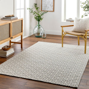 Livabliss Nevada Handwoven Cotton Wool Blend High Pile Accent Rug for Entryway or Bedside NVD2301-2745