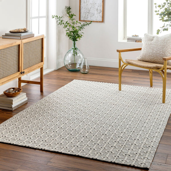 Livabliss Nevada Handwoven Cotton Wool Blend High Pile Accent Rug for Entryway or Bedside NVD2301-2745