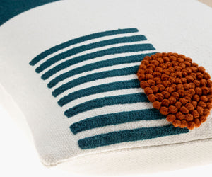 Surya Novel 18” Cotton Accent Pillow - Minimalist Design, Textured Pattern, Perfect For Modern Spaces Cream Cotton,Cotton Nve002-1818d