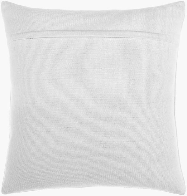Surya Novel 18” Cotton Accent Pillow - Minimalist Design, Textured Pattern, Perfect For Modern Spaces Cream Cotton,Cotton Nve003-1818d