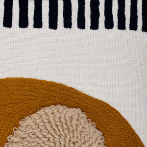 Surya Novel 18” Cotton Accent Pillow - Minimalist Design, Textured Pattern, Perfect For Modern Spaces Cream Cotton,Cotton Nve003-1818d