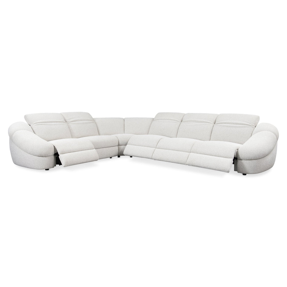 Bernhardt Bernhardt Stadium‑Scale 6‑Piece Power Motion Sectional — Plush Deep Upholstery, Hidden Controls, Modern Sculptural Design K2246