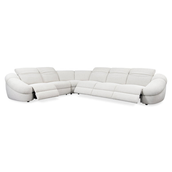 Bernhardt Bernhardt Stadium‑Scale 6‑Piece Power Motion Sectional — Plush Deep Upholstery, Hidden Controls, Modern Sculptural Design K2246